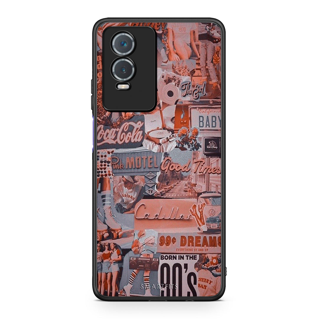 Vivo Y76 5G / Y76s / Y74s Born In 90s θήκη από τη Smartfits με σχέδιο στο πίσω μέρος και μαύρο περίβλημα | Smartphone case with colorful back and black bezels by Smartfits