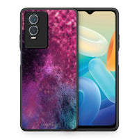 Thumbnail for Θήκη Vivo Y76 5G / Y76s / Y74s Aurora Galaxy από τη Smartfits με σχέδιο στο πίσω μέρος και μαύρο περίβλημα | Vivo Y76 5G / Y76s / Y74s Aurora Galaxy case with colorful back and black bezels