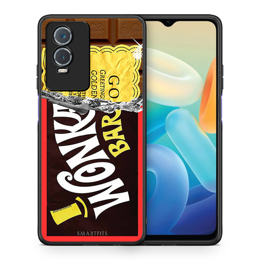 Θήκη Vivo Y76 5G / Y76s / Y74s Golden Ticket από τη Smartfits με σχέδιο στο πίσω μέρος και μαύρο περίβλημα | Vivo Y76 5G / Y76s / Y74s Golden Ticket case with colorful back and black bezels