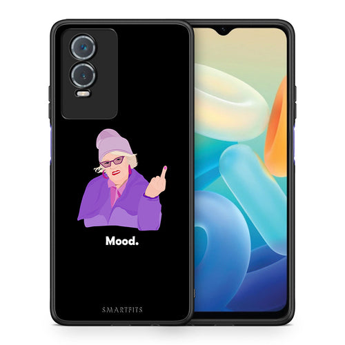 Θήκη Vivo Y76 5G / Y76s / Y74s Grandma Mood Black από τη Smartfits με σχέδιο στο πίσω μέρος και μαύρο περίβλημα | Vivo Y76 5G / Y76s / Y74s Grandma Mood Black case with colorful back and black bezels