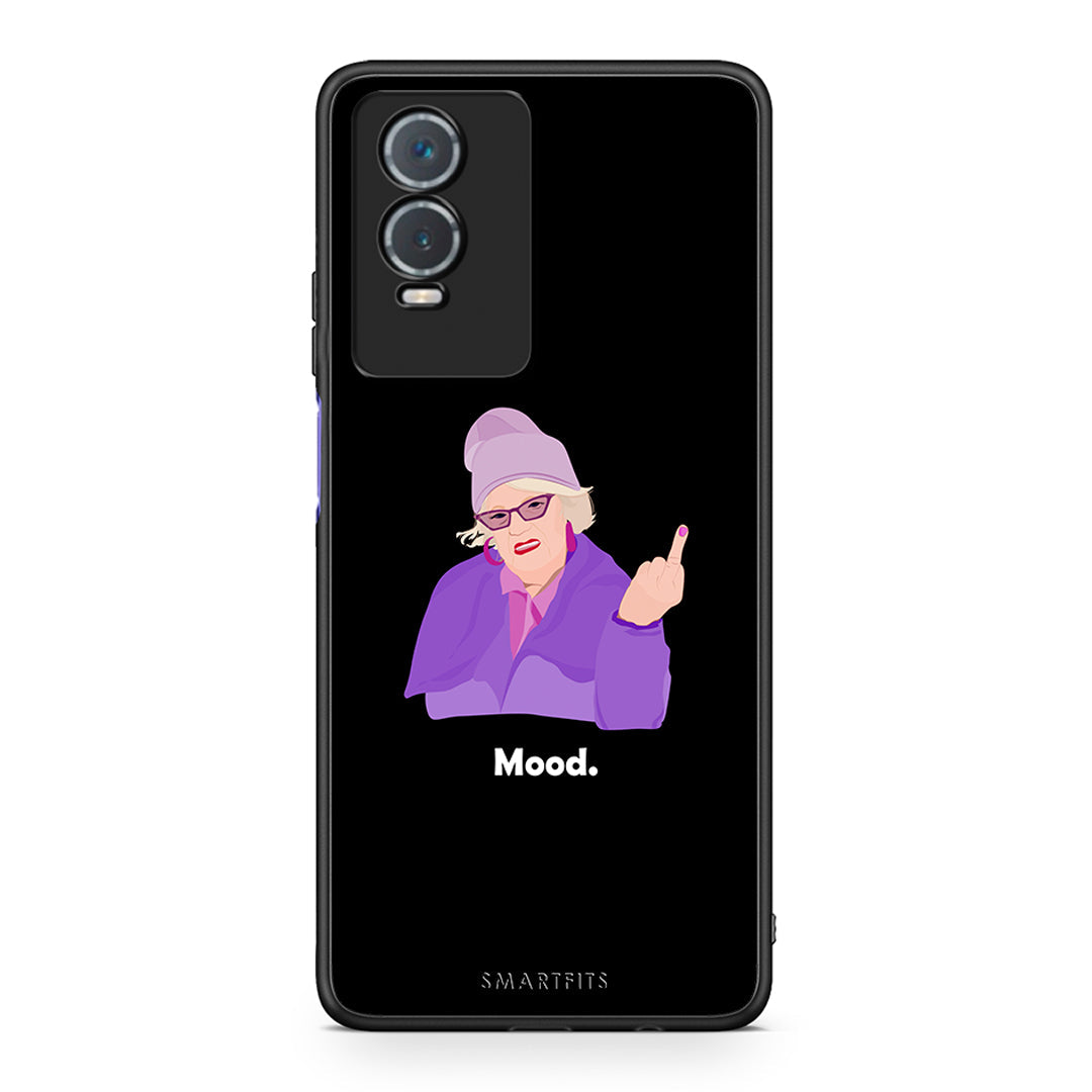 Vivo Y76 5G / Y76s / Y74s Grandma Mood Black θήκη από τη Smartfits με σχέδιο στο πίσω μέρος και μαύρο περίβλημα | Smartphone case with colorful back and black bezels by Smartfits