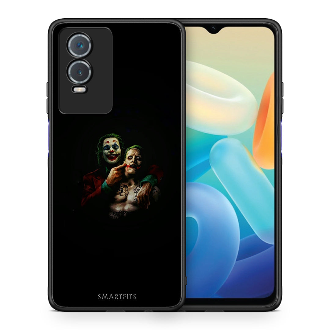 Θήκη Vivo Y76 5G / Y76s / Y74s Clown Hero από τη Smartfits με σχέδιο στο πίσω μέρος και μαύρο περίβλημα | Vivo Y76 5G / Y76s / Y74s Clown Hero case with colorful back and black bezels