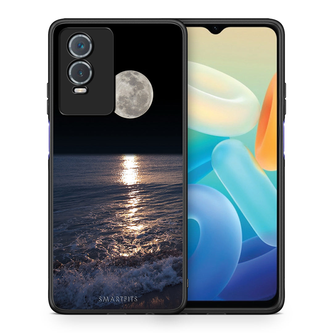 Θήκη Vivo Y76 5G / Y76s / Y74s Moon Landscape από τη Smartfits με σχέδιο στο πίσω μέρος και μαύρο περίβλημα | Vivo Y76 5G / Y76s / Y74s Moon Landscape case with colorful back and black bezels