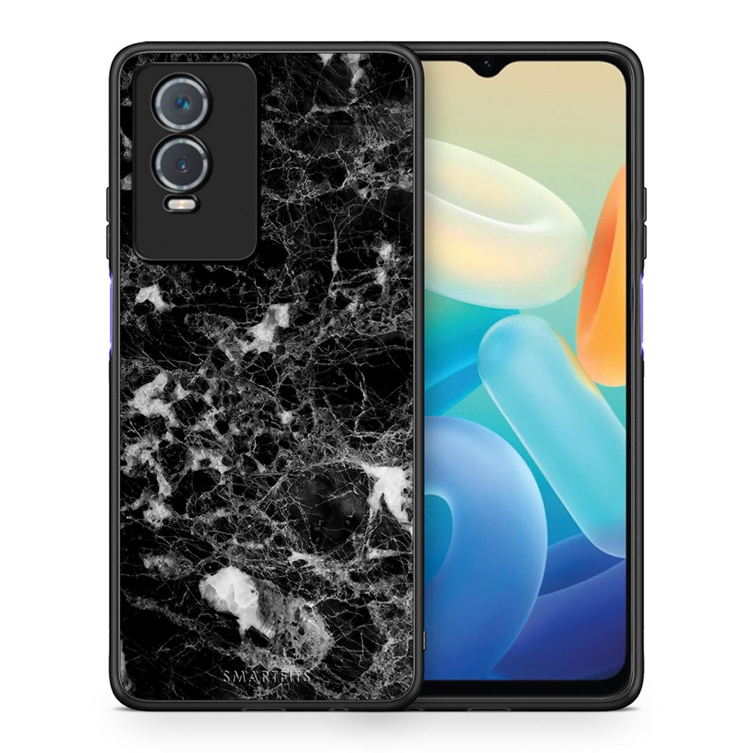 Θήκη Vivo Y76 5G / Y76s / Y74s Male Marble από τη Smartfits με σχέδιο στο πίσω μέρος και μαύρο περίβλημα | Vivo Y76 5G / Y76s / Y74s Male Marble case with colorful back and black bezels