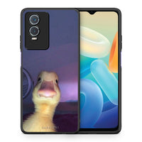Thumbnail for Θήκη Vivo Y76 5G / Y76s / Y74s Meme Duck από τη Smartfits με σχέδιο στο πίσω μέρος και μαύρο περίβλημα | Vivo Y76 5G / Y76s / Y74s Meme Duck case with colorful back and black bezels