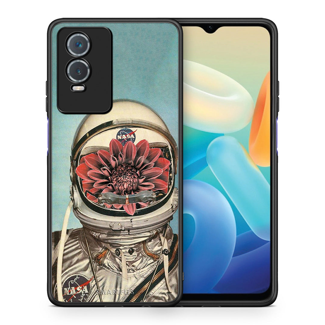 Θήκη Vivo Y76 5G / Y76s / Y74s Nasa Bloom από τη Smartfits με σχέδιο στο πίσω μέρος και μαύρο περίβλημα | Vivo Y76 5G / Y76s / Y74s Nasa Bloom case with colorful back and black bezels