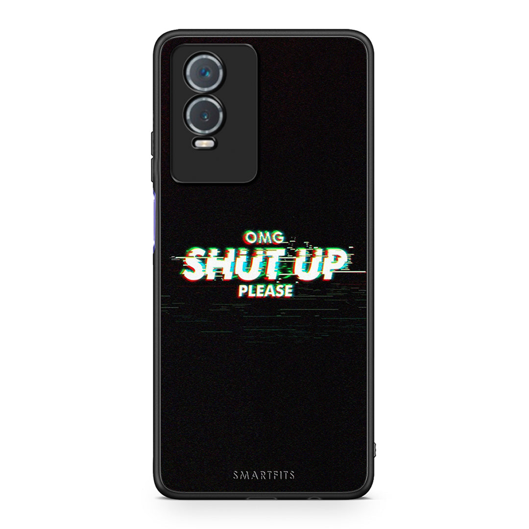 Vivo Y76 5G / Y76s / Y74s OMG ShutUp θήκη από τη Smartfits με σχέδιο στο πίσω μέρος και μαύρο περίβλημα | Smartphone case with colorful back and black bezels by Smartfits