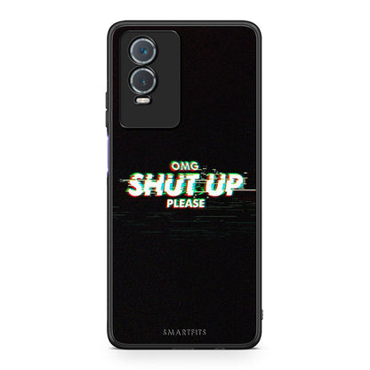 Vivo Y76 5G / Y76s / Y74s OMG ShutUp θήκη από τη Smartfits με σχέδιο στο πίσω μέρος και μαύρο περίβλημα | Smartphone case with colorful back and black bezels by Smartfits