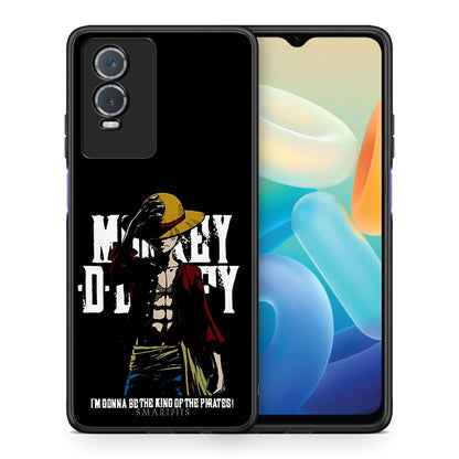 Θήκη Vivo Y76 5G / Y76s / Y74s Pirate King από τη Smartfits με σχέδιο στο πίσω μέρος και μαύρο περίβλημα | Vivo Y76 5G / Y76s / Y74s Pirate King case with colorful back and black bezels