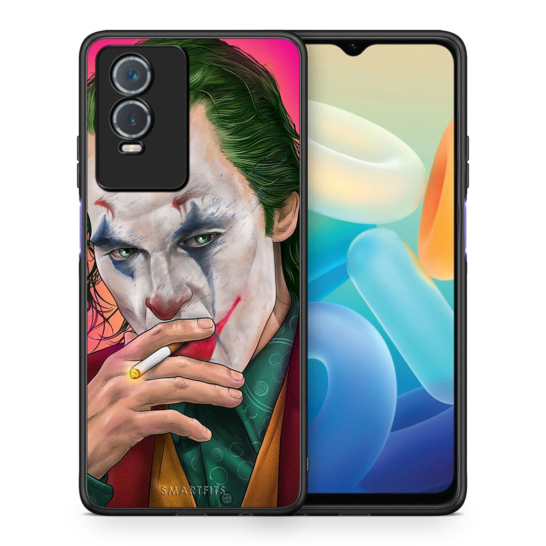 Θήκη Vivo Y76 5G / Y76s / Y74s JokesOnU PopArt από τη Smartfits με σχέδιο στο πίσω μέρος και μαύρο περίβλημα | Vivo Y76 5G / Y76s / Y74s JokesOnU PopArt case with colorful back and black bezels