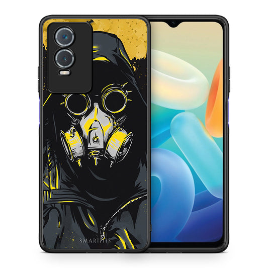 Θήκη Vivo Y76 5G / Y76s / Y74s Mask PopArt από τη Smartfits με σχέδιο στο πίσω μέρος και μαύρο περίβλημα | Vivo Y76 5G / Y76s / Y74s Mask PopArt case with colorful back and black bezels