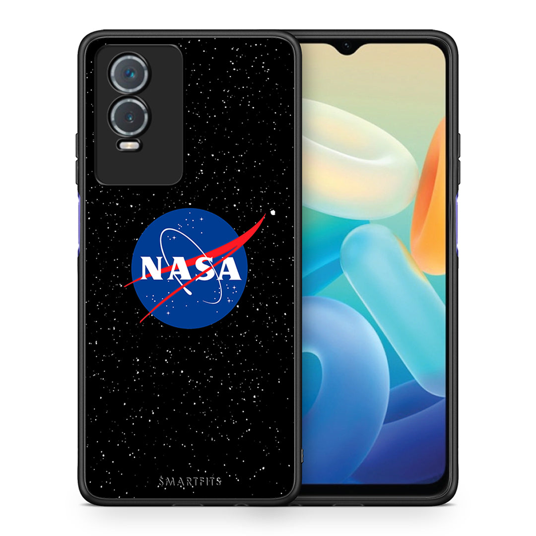 Θήκη Vivo Y76 5G / Y76s / Y74s NASA PopArt από τη Smartfits με σχέδιο στο πίσω μέρος και μαύρο περίβλημα | Vivo Y76 5G / Y76s / Y74s NASA PopArt case with colorful back and black bezels