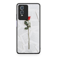 Thumbnail for Vivo Y76 5G / Y76s / Y74s Red Rose θήκη από τη Smartfits με σχέδιο στο πίσω μέρος και μαύρο περίβλημα | Smartphone case with colorful back and black bezels by Smartfits