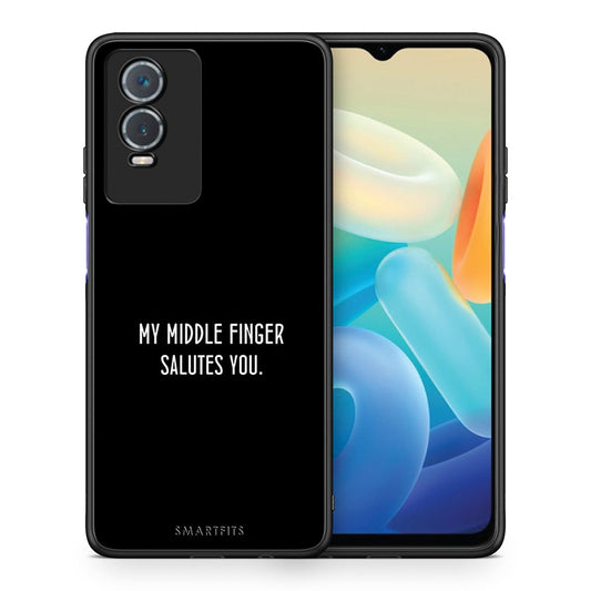Θήκη Vivo Y76 5G / Y76s / Y74s Salute από τη Smartfits με σχέδιο στο πίσω μέρος και μαύρο περίβλημα | Vivo Y76 5G / Y76s / Y74s Salute case with colorful back and black bezels