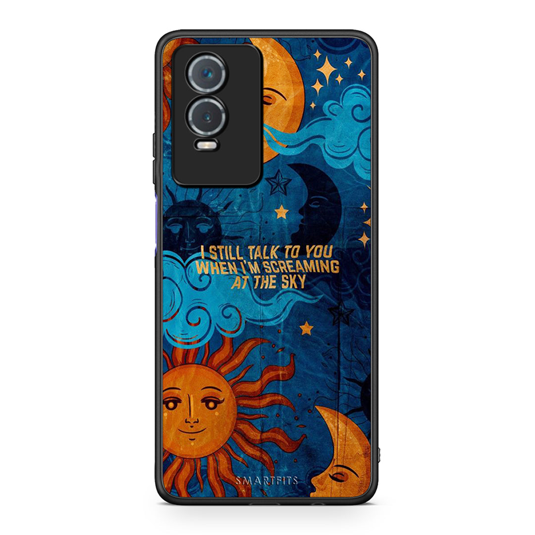 Vivo Y76 5G / Y76s / Y74s Screaming Sky θήκη από τη Smartfits με σχέδιο στο πίσω μέρος και μαύρο περίβλημα | Smartphone case with colorful back and black bezels by Smartfits