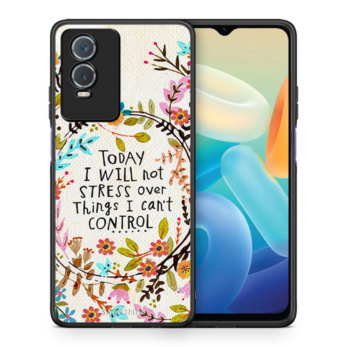 Θήκη Vivo Y76 5G / Y76s / Y74s Stress Over από τη Smartfits με σχέδιο στο πίσω μέρος και μαύρο περίβλημα | Vivo Y76 5G / Y76s / Y74s Stress Over case with colorful back and black bezels