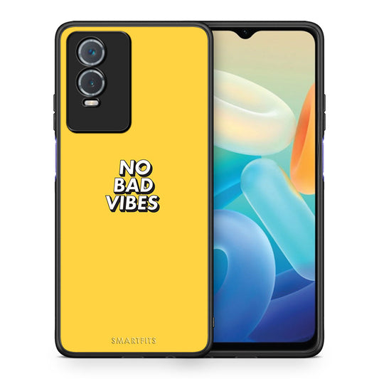 Θήκη Vivo Y76 5G / Y76s / Y74s Vibes Text από τη Smartfits με σχέδιο στο πίσω μέρος και μαύρο περίβλημα | Vivo Y76 5G / Y76s / Y74s Vibes Text case with colorful back and black bezels