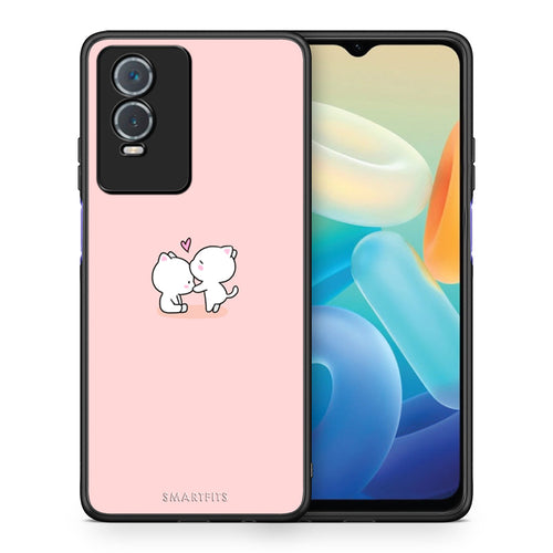 Θήκη Vivo Y76 5G / Y76s / Y74s Love Valentine από τη Smartfits με σχέδιο στο πίσω μέρος και μαύρο περίβλημα | Vivo Y76 5G / Y76s / Y74s Love Valentine case with colorful back and black bezels