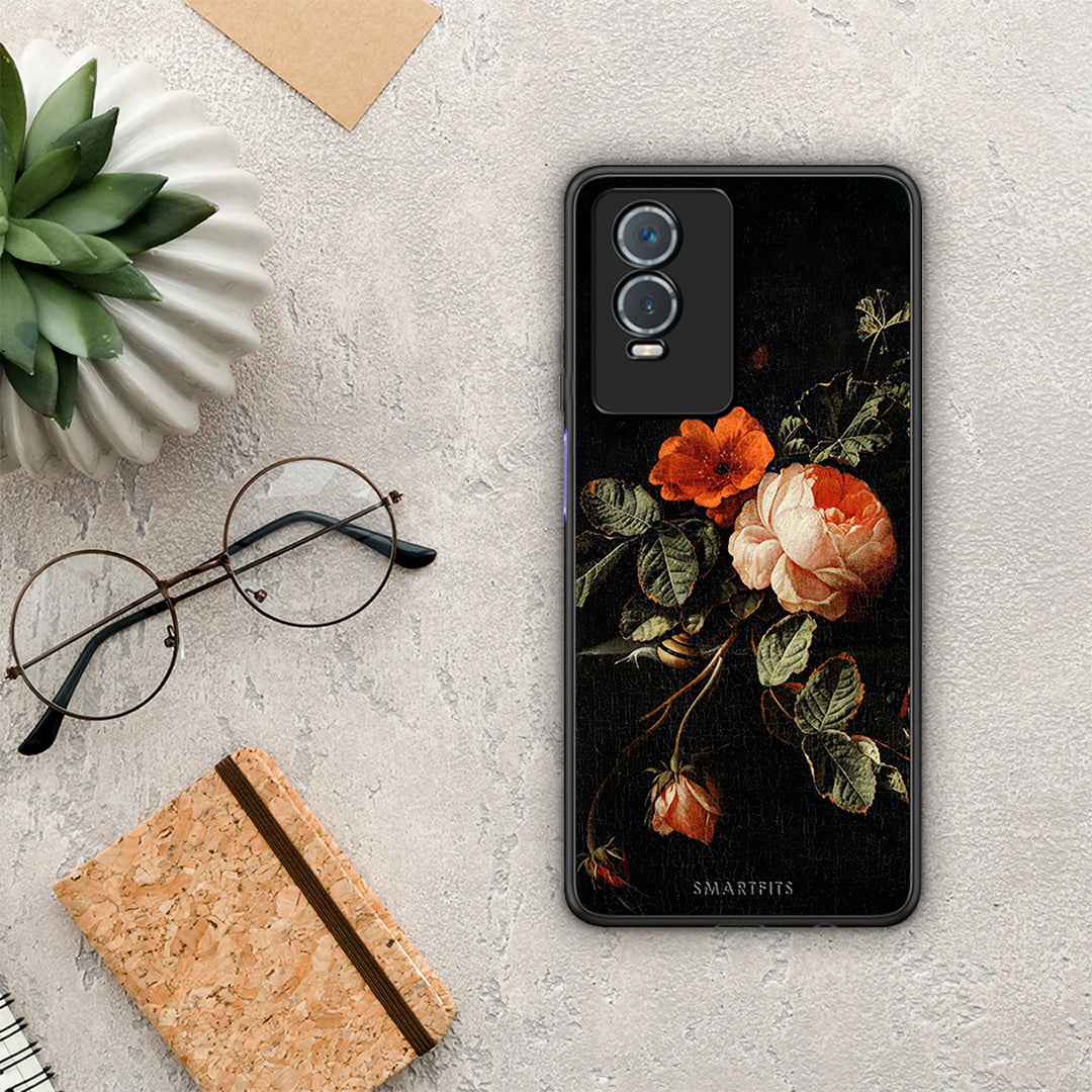 Vintage Roses - Vivo Y76 5G / Y76s / Y74s θήκη