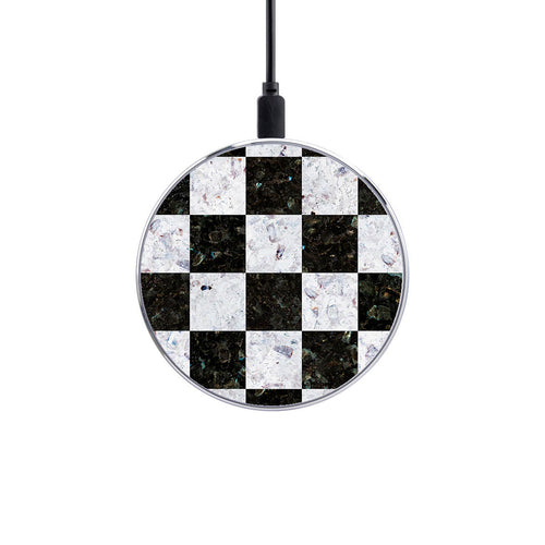 Ασύρματος Φορτιστής με χρώμα Marble Square Geometric – Smartfits