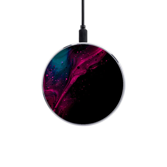 Ασύρματος Φορτιστής με χρώμα Watercolor Pink Black – Smartfits