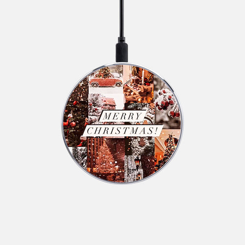 Ασύρματος Φορτιστής με χρώμα Xmas Collage – Smartfits
