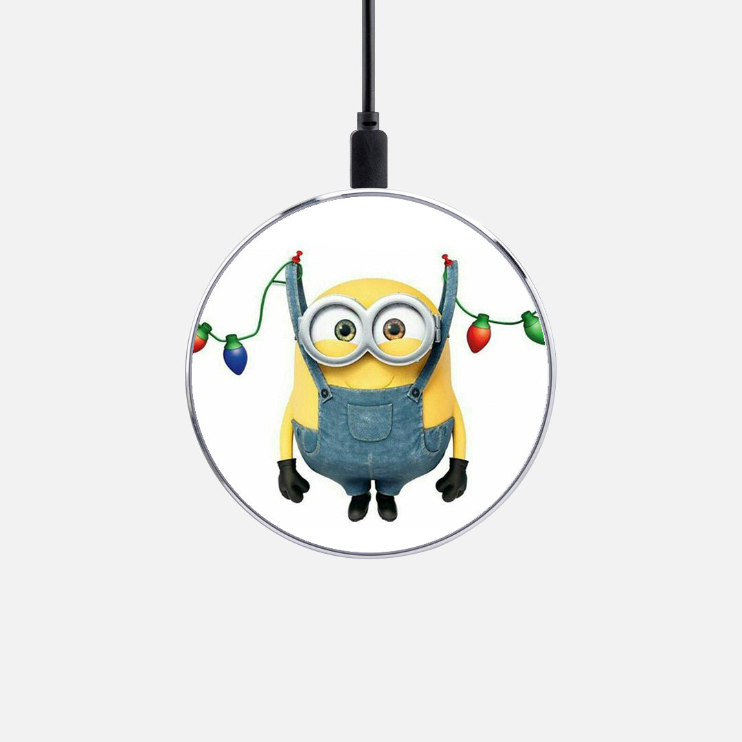 Ασύρματος Φορτιστής με χρώμα Xmas Minion Lights – Smartfits