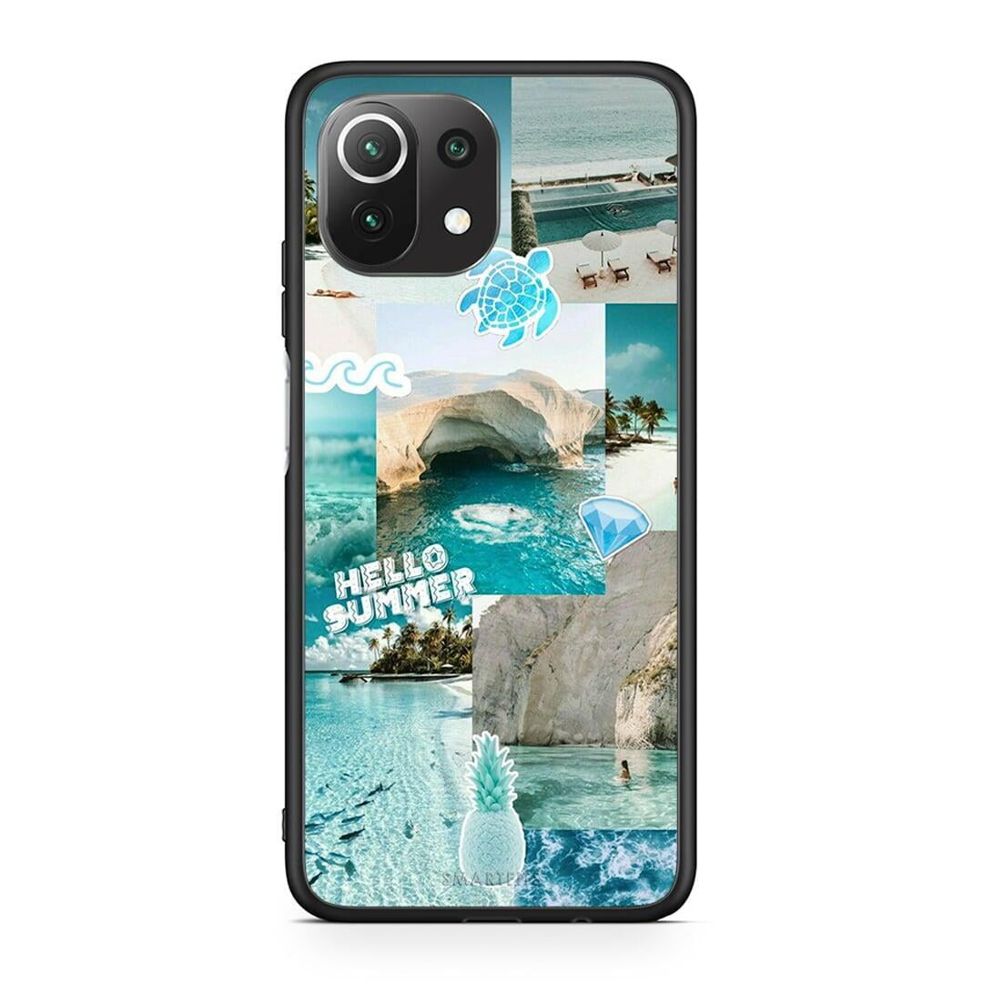 Xiaomi 11 Lite / Mi 11 Lite Aesthetic Summer Θήκη από τη Smartfits με σχέδιο στο πίσω μέρος και μαύρο περίβλημα | Smartphone case with colorful back and black bezels by Smartfits