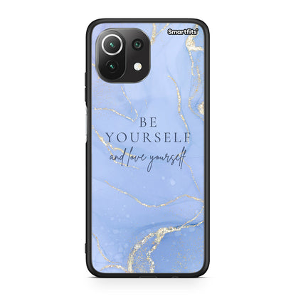 Xiaomi 11 Lite/Mi 11 Lite Be Yourself θήκη από τη Smartfits με σχέδιο στο πίσω μέρος και μαύρο περίβλημα | Smartphone case with colorful back and black bezels by Smartfits