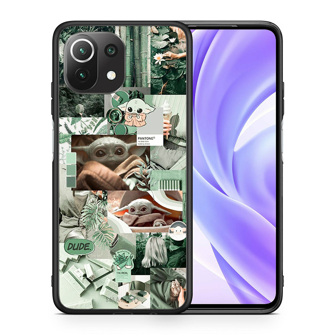 Θήκη Αγίου Βαλεντίνου Xiaomi 11 Lite / Mi 11 Lite Collage Dude από τη Smartfits με σχέδιο στο πίσω μέρος και μαύρο περίβλημα | Xiaomi 11 Lite / Mi 11 Lite Collage Dude case with colorful back and black bezels