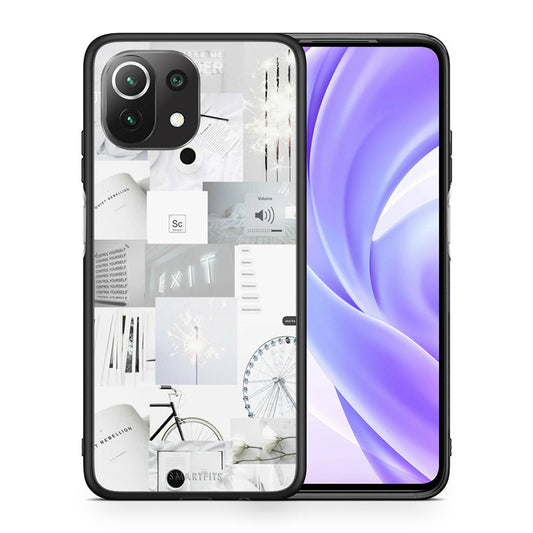 Θήκη Αγίου Βαλεντίνου Xiaomi 11 Lite / Mi 11 Lite Collage Make Me Wonder από τη Smartfits με σχέδιο στο πίσω μέρος και μαύρο περίβλημα | Xiaomi 11 Lite / Mi 11 Lite Collage Make Me Wonder case with colorful back and black bezels