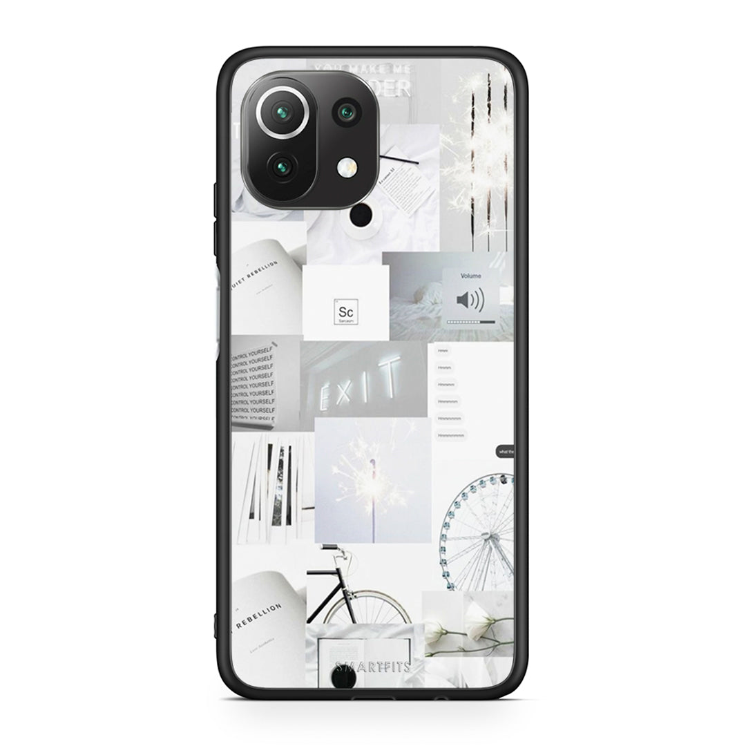 Xiaomi 11 Lite / Mi 11 Lite Collage Make Me Wonder Θήκη Αγίου Βαλεντίνου από τη Smartfits με σχέδιο στο πίσω μέρος και μαύρο περίβλημα | Smartphone case with colorful back and black bezels by Smartfits