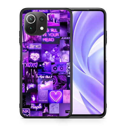 Θήκη Αγίου Βαλεντίνου Xiaomi 11 Lite / Mi 11 Lite Collage Stay Wild από τη Smartfits με σχέδιο στο πίσω μέρος και μαύρο περίβλημα | Xiaomi 11 Lite / Mi 11 Lite Collage Stay Wild case with colorful back and black bezels