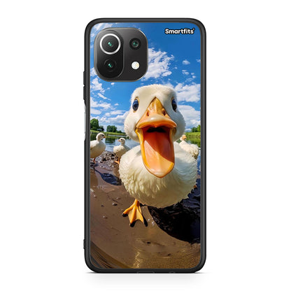 Xiaomi 11 Lite/Mi 11 Lite Duck Face θήκη από τη Smartfits με σχέδιο στο πίσω μέρος και μαύρο περίβλημα | Smartphone case with colorful back and black bezels by Smartfits