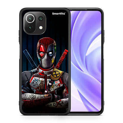 Θήκη Xiaomi 11 Lite/Mi 11 Lite Funny Guy από τη Smartfits με σχέδιο στο πίσω μέρος και μαύρο περίβλημα | Xiaomi 11 Lite/Mi 11 Lite Funny Guy case with colorful back and black bezels