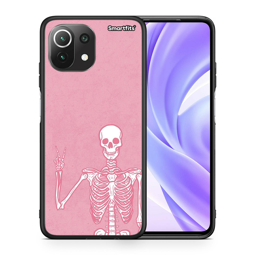 Θήκη Xiaomi 11 Lite / Mi 11 Lite Halloween Motivation από τη Smartfits με σχέδιο στο πίσω μέρος και μαύρο περίβλημα | Xiaomi 11 Lite / Mi 11 Lite Halloween Motivation case with colorful back and black bezels