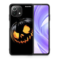 Thumbnail for Θήκη Xiaomi 11 Lite / Mi 11 Lite Halloween Scary Pumpkin από τη Smartfits με σχέδιο στο πίσω μέρος και μαύρο περίβλημα | Xiaomi 11 Lite / Mi 11 Lite Halloween Scary Pumpkin case with colorful back and black bezels