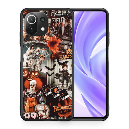 Θήκη Xiaomi 11 Lite / Mi 11 Lite Halloween Spooky Season από τη Smartfits με σχέδιο στο πίσω μέρος και μαύρο περίβλημα | Xiaomi 11 Lite / Mi 11 Lite Halloween Spooky Season case with colorful back and black bezels