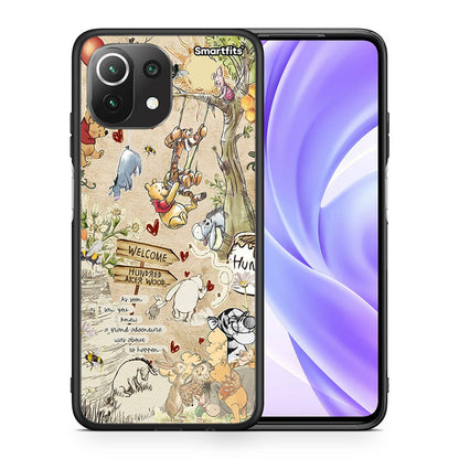 Θήκη Xiaomi 11 Lite/Mi 11 Lite Happy Friends από τη Smartfits με σχέδιο στο πίσω μέρος και μαύρο περίβλημα | Xiaomi 11 Lite/Mi 11 Lite Happy Friends case with colorful back and black bezels