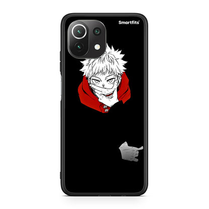 Xiaomi 11 Lite/Mi 11 Lite Itadori Anime θήκη από τη Smartfits με σχέδιο στο πίσω μέρος και μαύρο περίβλημα | Smartphone case with colorful back and black bezels by Smartfits
