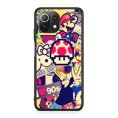 Xiaomi 11 Lite/Mi 11 Lite Love The 90s θήκη από τη Smartfits με σχέδιο στο πίσω μέρος και μαύρο περίβλημα | Smartphone case with colorful back and black bezels by Smartfits