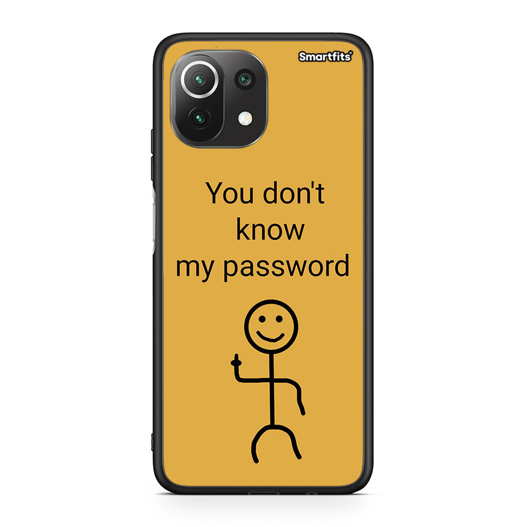 Xiaomi 11 Lite / Mi 11 Lite My Password Θήκη από τη Smartfits με σχέδιο στο πίσω μέρος και μαύρο περίβλημα | Smartphone case with colorful back and black bezels by Smartfits