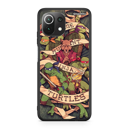 Xiaomi 11 Lite/Mi 11 Lite Ninja Turtles θήκη από τη Smartfits με σχέδιο στο πίσω μέρος και μαύρο περίβλημα | Smartphone case with colorful back and black bezels by Smartfits