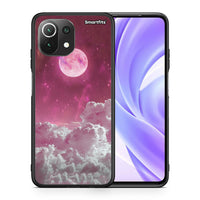 Thumbnail for Θήκη Xiaomi 11 Lite / Mi 11 Lite Pink Moon από τη Smartfits με σχέδιο στο πίσω μέρος και μαύρο περίβλημα | Xiaomi 11 Lite / Mi 11 Lite Pink Moon case with colorful back and black bezels