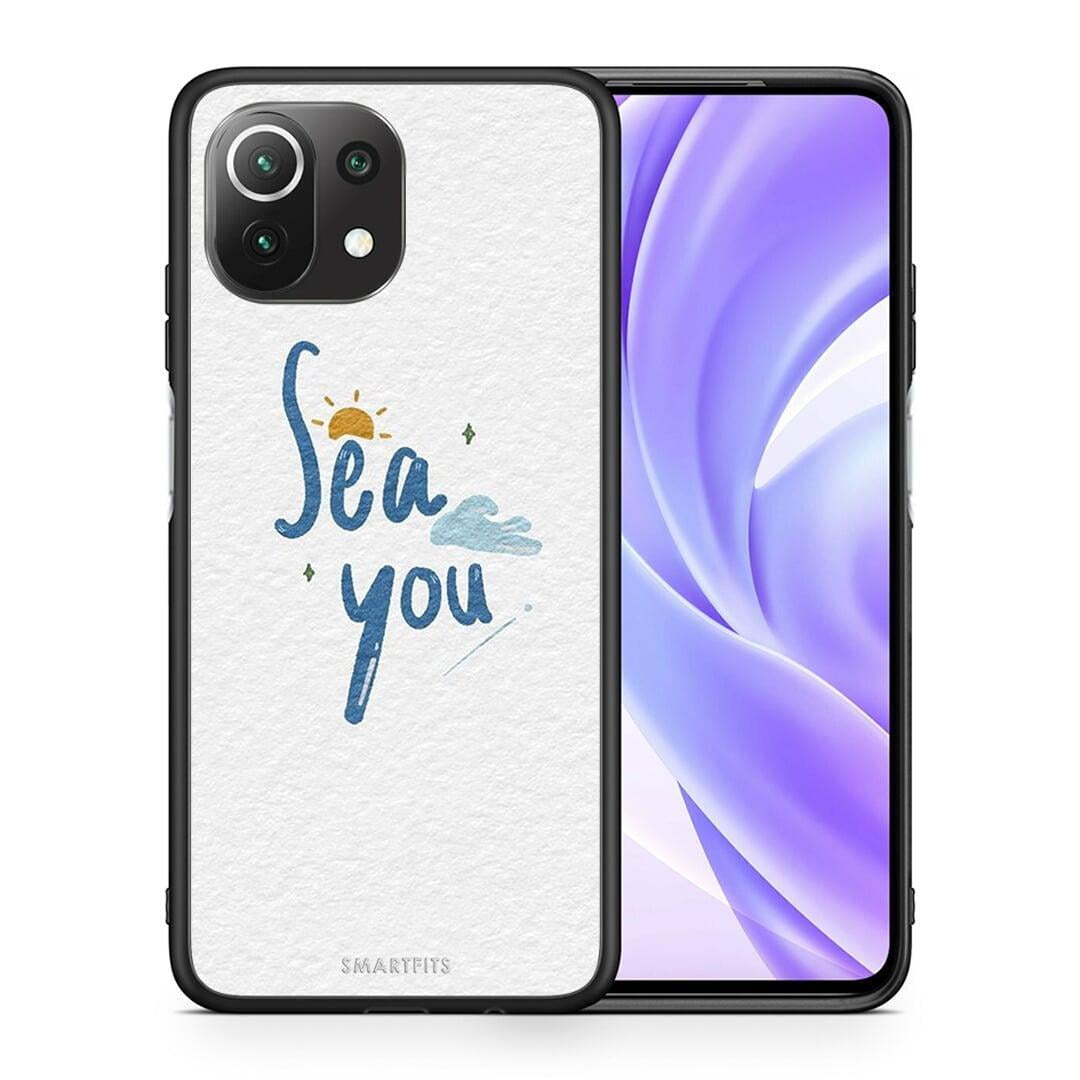 Θήκη Xiaomi 11 Lite / Mi 11 Lite Sea You από τη Smartfits με σχέδιο στο πίσω μέρος και μαύρο περίβλημα | Xiaomi 11 Lite / Mi 11 Lite Sea You case with colorful back and black bezels