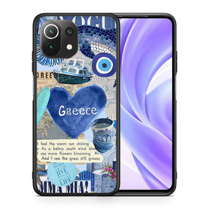 Θήκη Xiaomi 11 Lite / Mi 11 Lite Summer In Greece από τη Smartfits με σχέδιο στο πίσω μέρος και μαύρο περίβλημα | Xiaomi 11 Lite / Mi 11 Lite Summer In Greece case with colorful back and black bezels