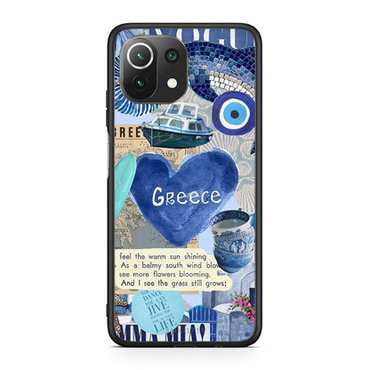 Xiaomi 11 Lite / Mi 11 Lite Summer In Greece Θήκη από τη Smartfits με σχέδιο στο πίσω μέρος και μαύρο περίβλημα | Smartphone case with colorful back and black bezels by Smartfits