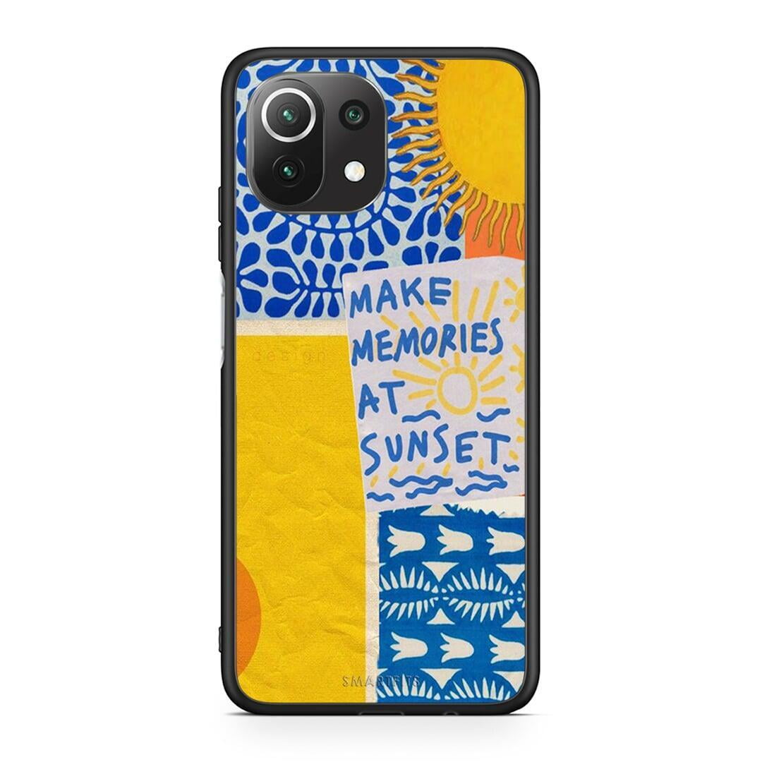 Xiaomi 11 Lite / Mi 11 Lite Sunset Memories Θήκη από τη Smartfits με σχέδιο στο πίσω μέρος και μαύρο περίβλημα | Smartphone case with colorful back and black bezels by Smartfits