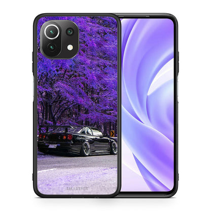 Θήκη Αγίου Βαλεντίνου Xiaomi 11 Lite / Mi 11 Lite Super Car από τη Smartfits με σχέδιο στο πίσω μέρος και μαύρο περίβλημα | Xiaomi 11 Lite / Mi 11 Lite Super Car case with colorful back and black bezels