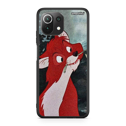 Xiaomi 11 Lite/Mi 11 Lite Tod And Vixey Love 1 θήκη από τη Smartfits με σχέδιο στο πίσω μέρος και μαύρο περίβλημα | Smartphone case with colorful back and black bezels by Smartfits